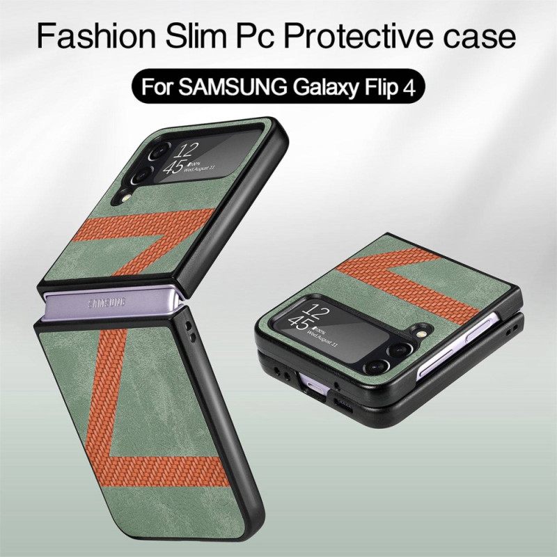 Kuori Samsung Galaxy Z Flip 4 Kotelot Flip Style Leather Z Design