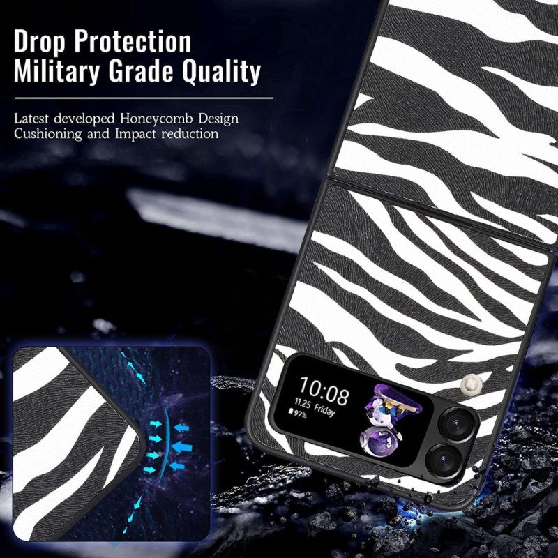 Kuori Samsung Galaxy Z Flip 4 Kotelot Flip Zebra