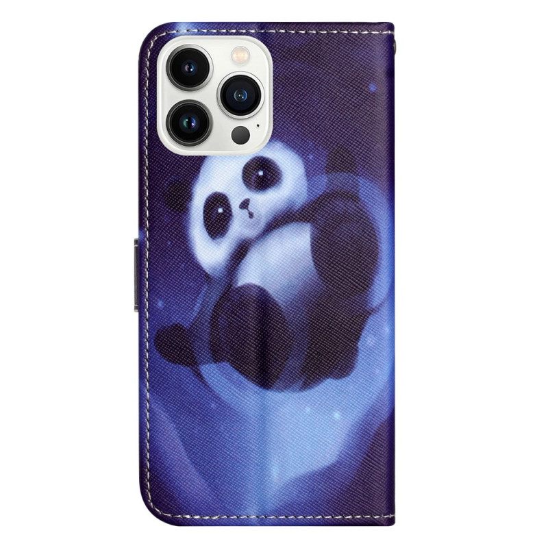 Kotelot iPhone 16 Pro Max Space Panda Strap