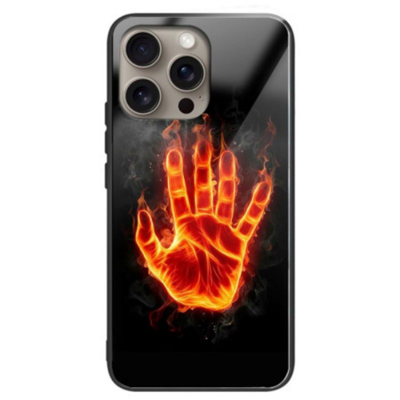 Kuori iPhone 16 Pro Max Fire Palm Karkaistu Lasi