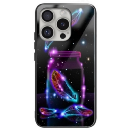 Kuori iPhone 16 Pro Max Karkaistu Lasi Fluoresoiva Höyhen