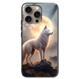 Kuori iPhone 16 Pro Max Moonlight Wolf Karkaistu Lasi