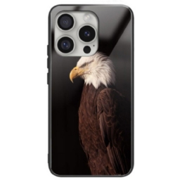 Kuori iPhone 16 Pro Max Tempered Glass Eagle Pattern Pattern Suojakuori