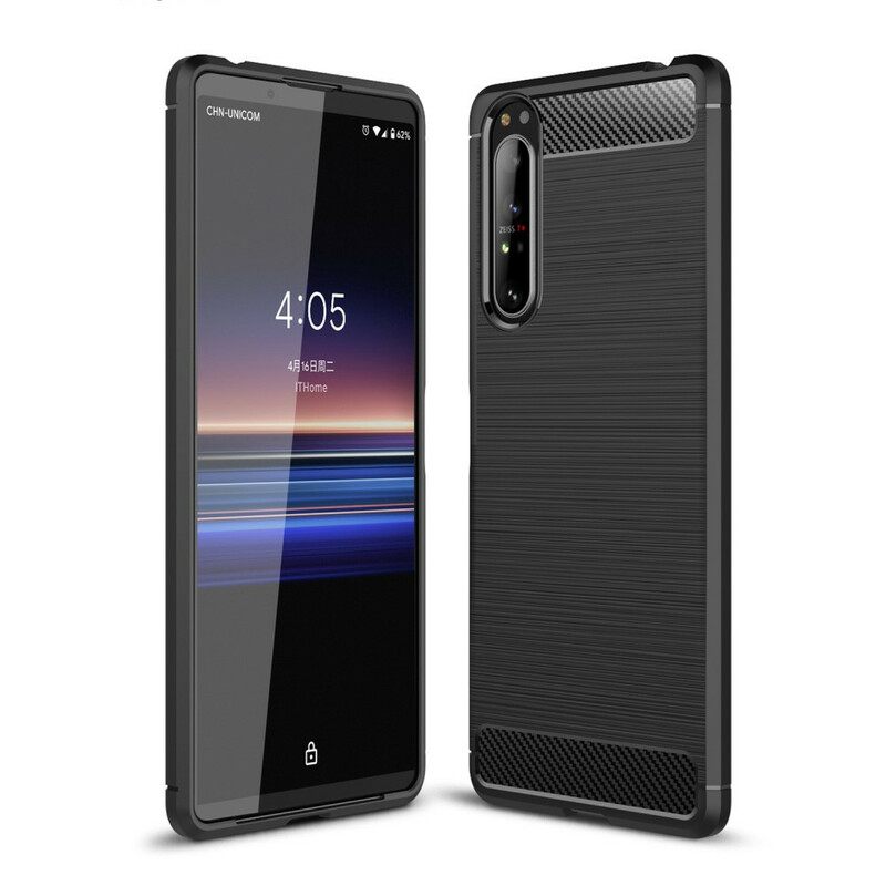 Case Sony Xperia 1 II Harjattu Hiilikuitu