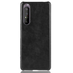 Case Sony Xperia 1 II Litchin Nahkaefekti