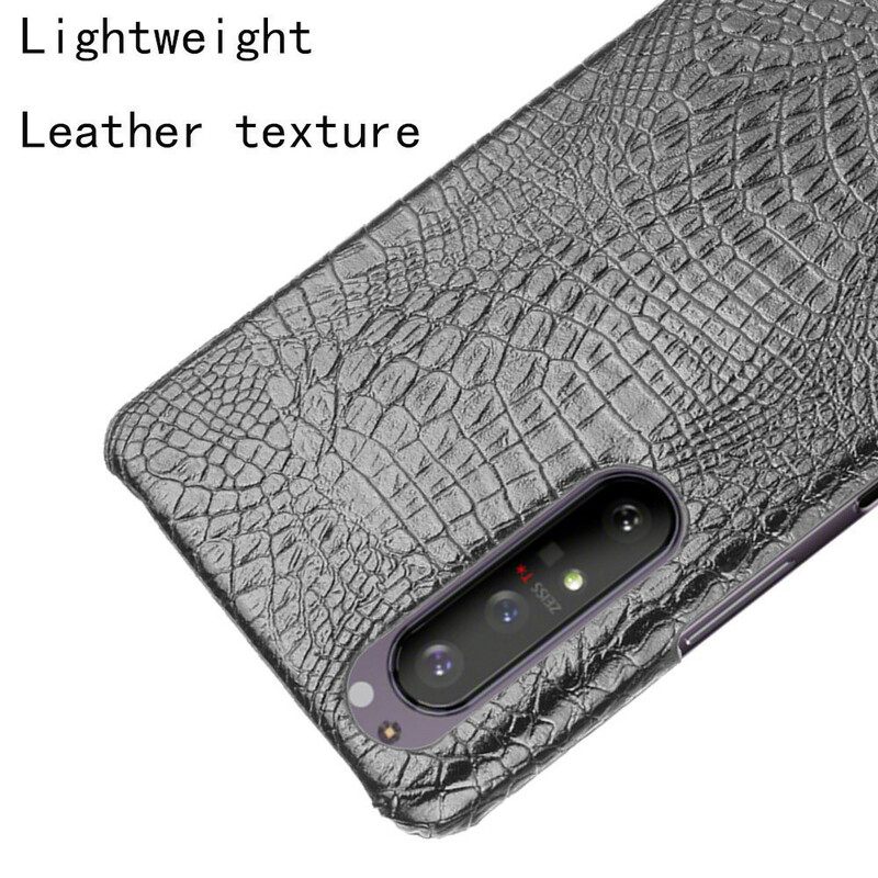 Kuori Sony Xperia 1 II Crocodile Skin Effect