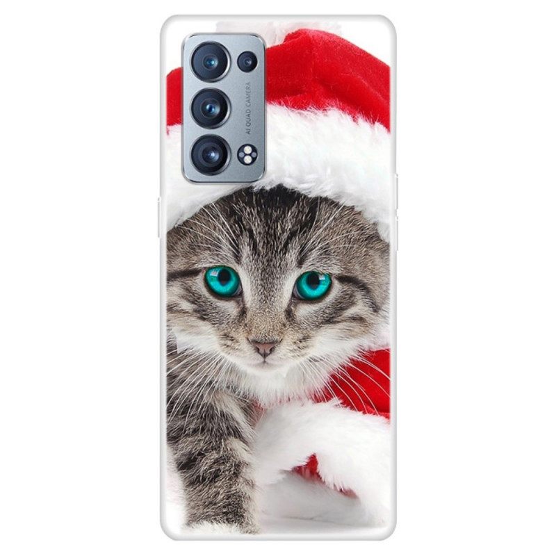 Case Oppo Reno 6 Pro 5G Kitten Christmas