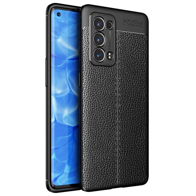 Kuori Oppo Reno 6 Pro 5G Double Line Litchin Nahka