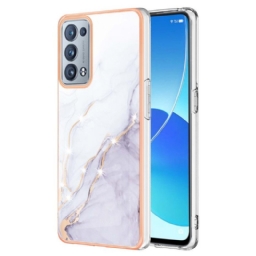 Kuori Oppo Reno 6 Pro 5G Gold Filament Marmorikuvio