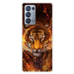 Kuori Oppo Reno 6 Pro 5G Lion On Fire