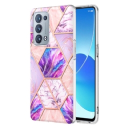 Kuori Oppo Reno 6 Pro 5G Marble Geometric Pattern