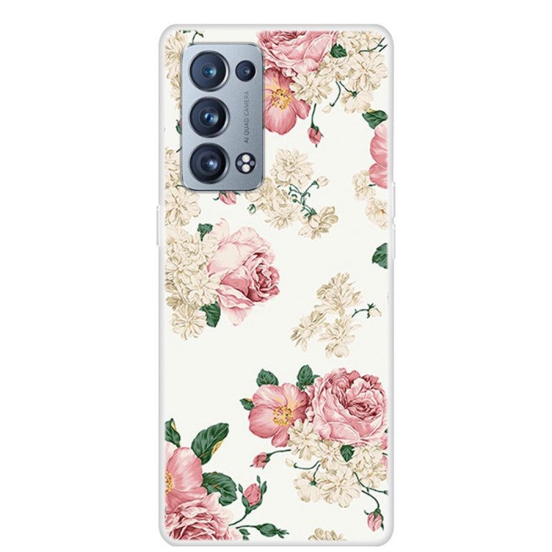 Kuori Oppo Reno 6 Pro 5G Retro Roses