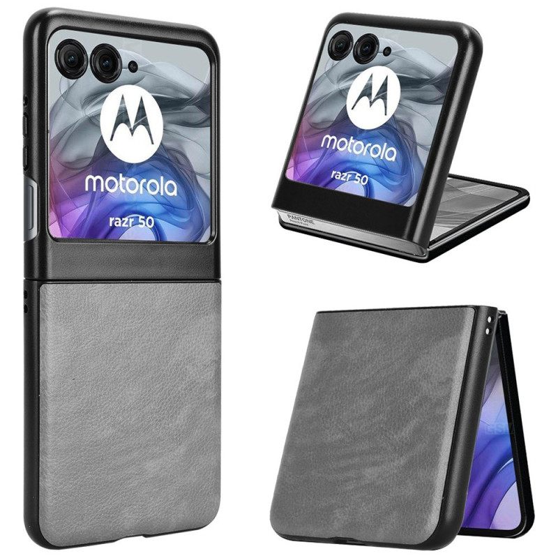 Kuori Motorola Razr 50 Nahkaefekti