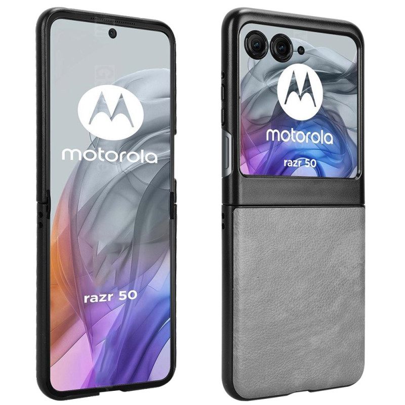 Kuori Motorola Razr 50 Nahkaefekti