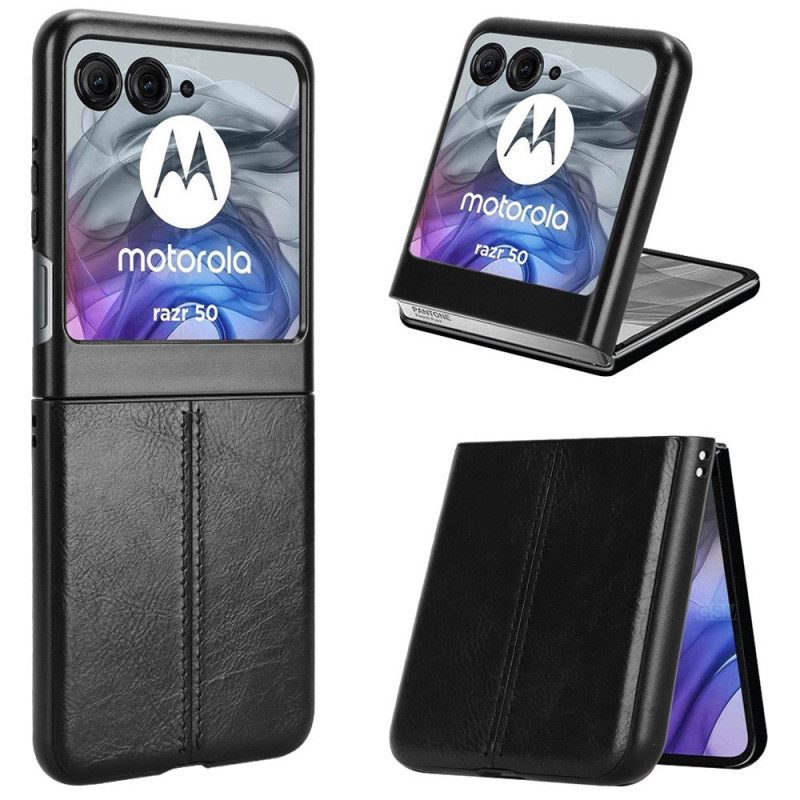 Puhelinkuoret Motorola Razr 50 Nahan Ompeleet