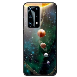 Case Huawei P40 Pro Tempered Glass Planet Solar System