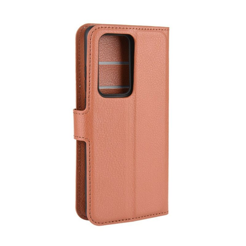 Kotelot Huawei P40 Pro Classic Litchi Faux Leather