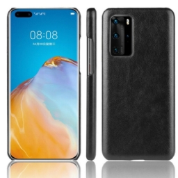 Kuori Huawei P40 Pro Litchi Performance Leather Effect