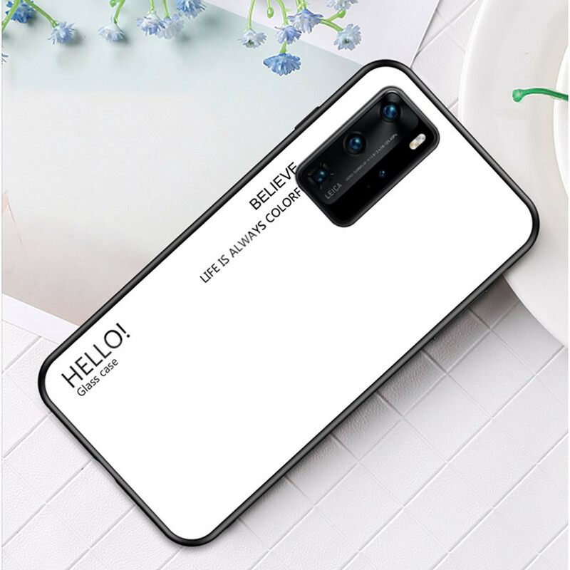 Kuori Huawei P40 Pro Tempered Glass Hei