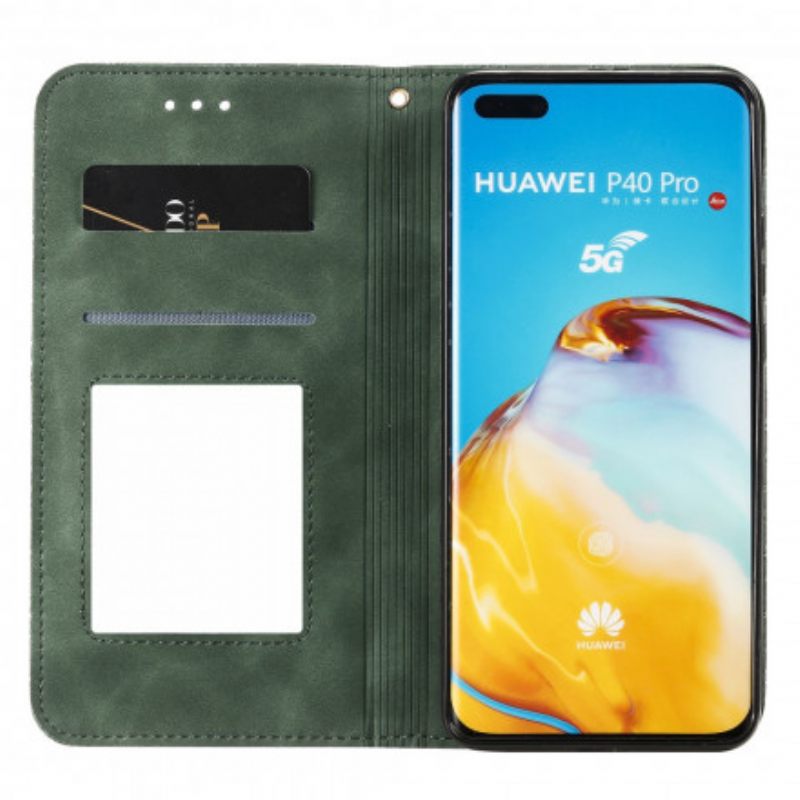 Puhelinkuoret Huawei P40 Pro Kotelot Flip Printing Stars