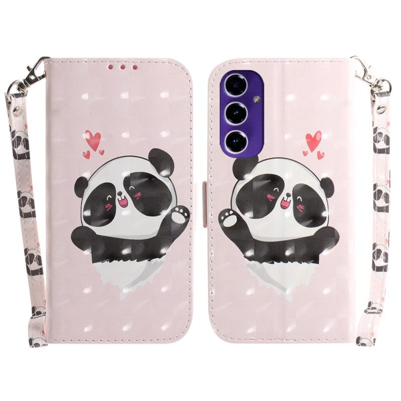 Kotelot Samsung Galaxy A16 5g Panda Love Hihnalla