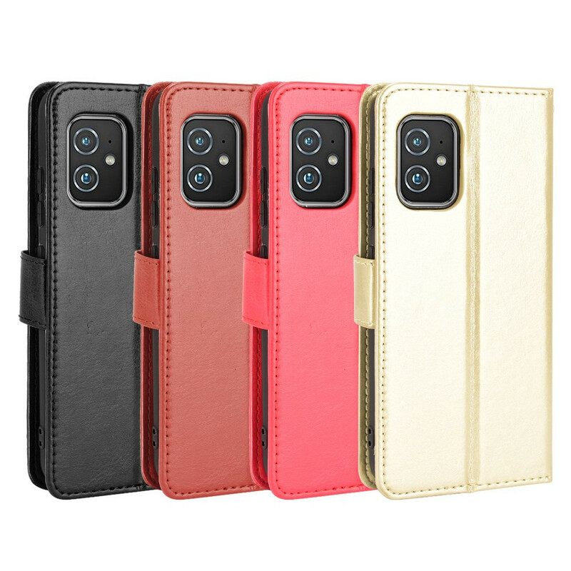 Flip Case Asus Zenfone 8 Keinonahka Näyttävä