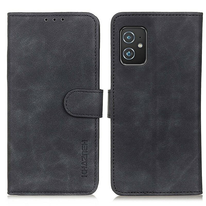 Kotelot Asus Zenfone 8 Matte Vintage Leather Effect Khazneh