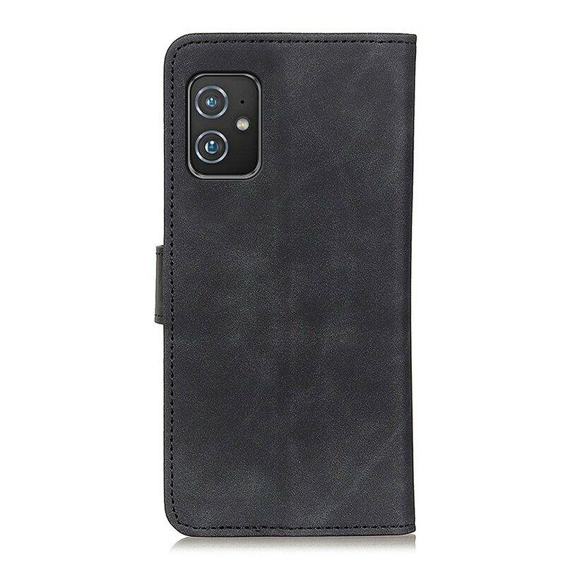 Kotelot Asus Zenfone 8 Matte Vintage Leather Effect Khazneh