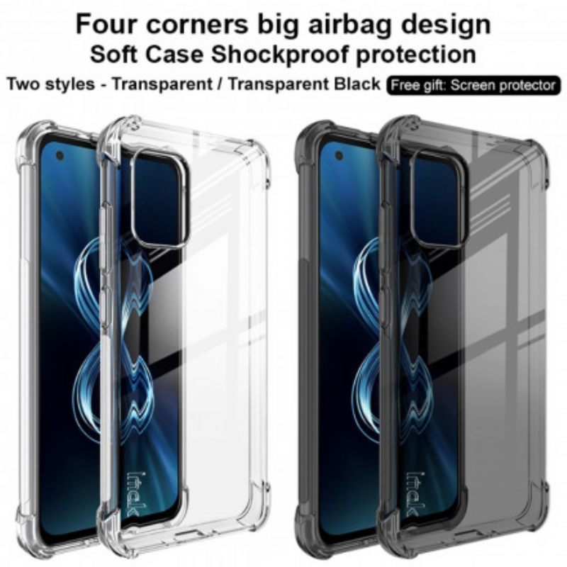 Kuori Asus Zenfone 8 Läpinäkyvä Silkkinen Imak