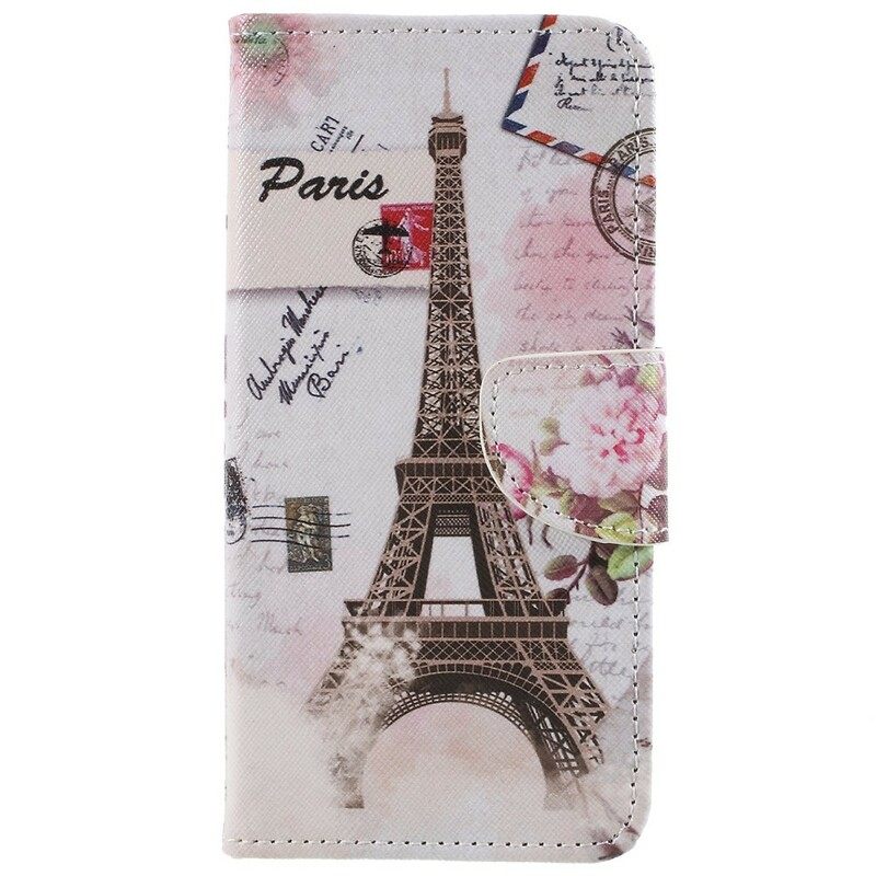 Flip Case Samsung Galaxy S9 Plus Retro Eiffel-torni