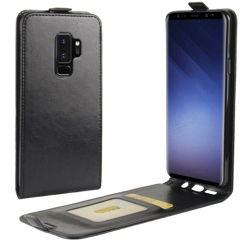 Kotelot Samsung Galaxy S9 Plus Taitettava Nahkaefekti