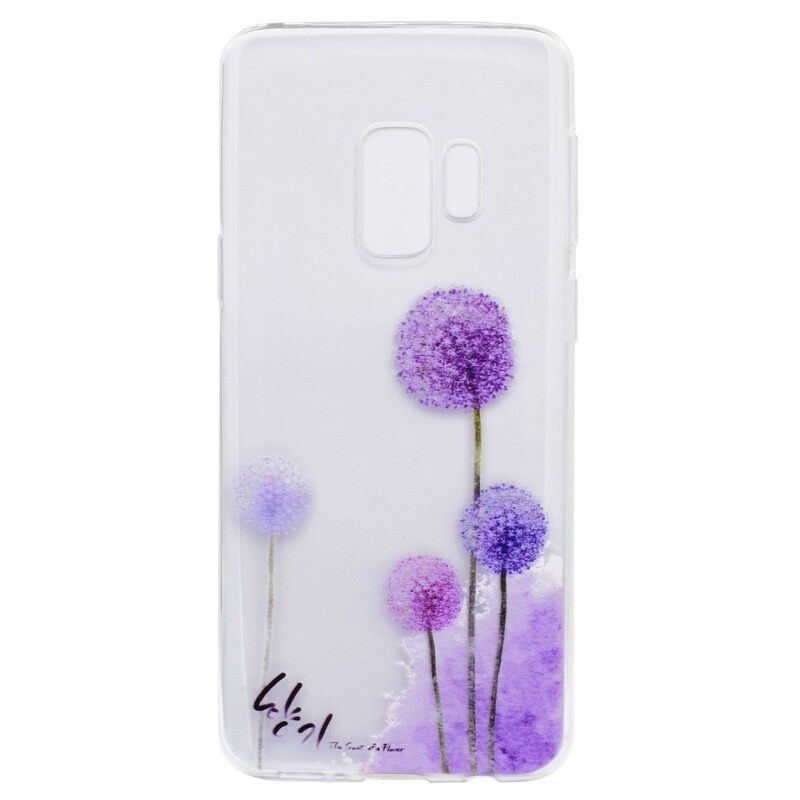 Kuori Samsung Galaxy S9 Plus Läpinäkyvät Värikkäät Voikukat