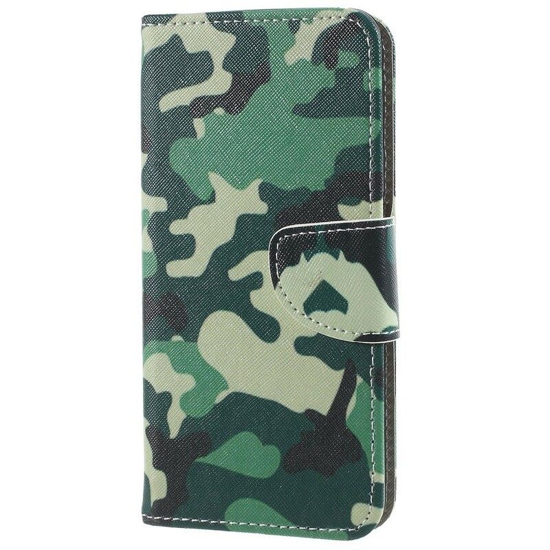 Nahkakotelo Samsung Galaxy S9 Plus Military Camouflage