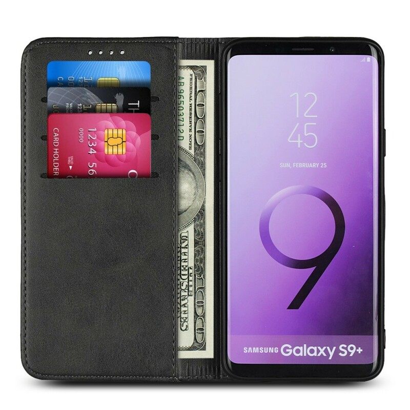 Puhelinkuoret Samsung Galaxy S9 Plus Kotelot Flip Keinonahkaompeleet