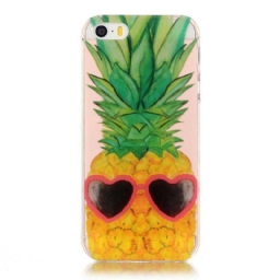 Kuori iPhone SE / 5 / 5S Transparent Incognito Ananas