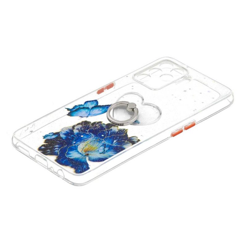 Case Oppo A94 5G Sinikukkaperhonen Sormuksella