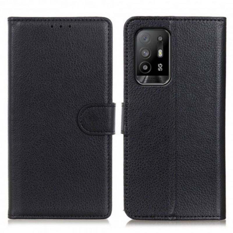 Flip Case Oppo A94 5G Lychee Faux Leather