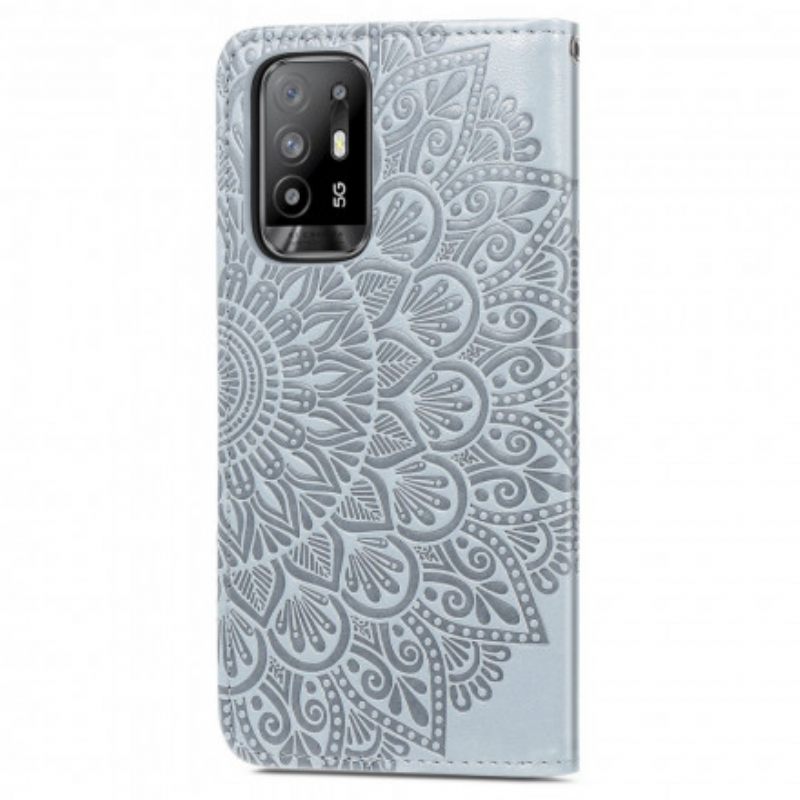 Flip Case Oppo A94 5G Tribal Leaves