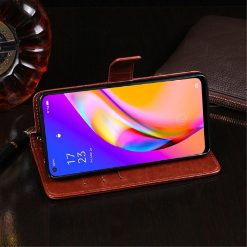 Kotelot Oppo A94 5G Faux Leather Idewei