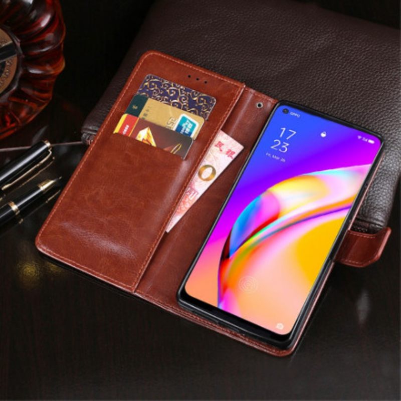 Kotelot Oppo A94 5G Faux Leather Idewei