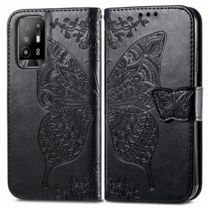 Kotelot Oppo A94 5G Half Butterflies