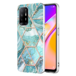 Kuori Oppo A94 5G Flashy Geometric Marble