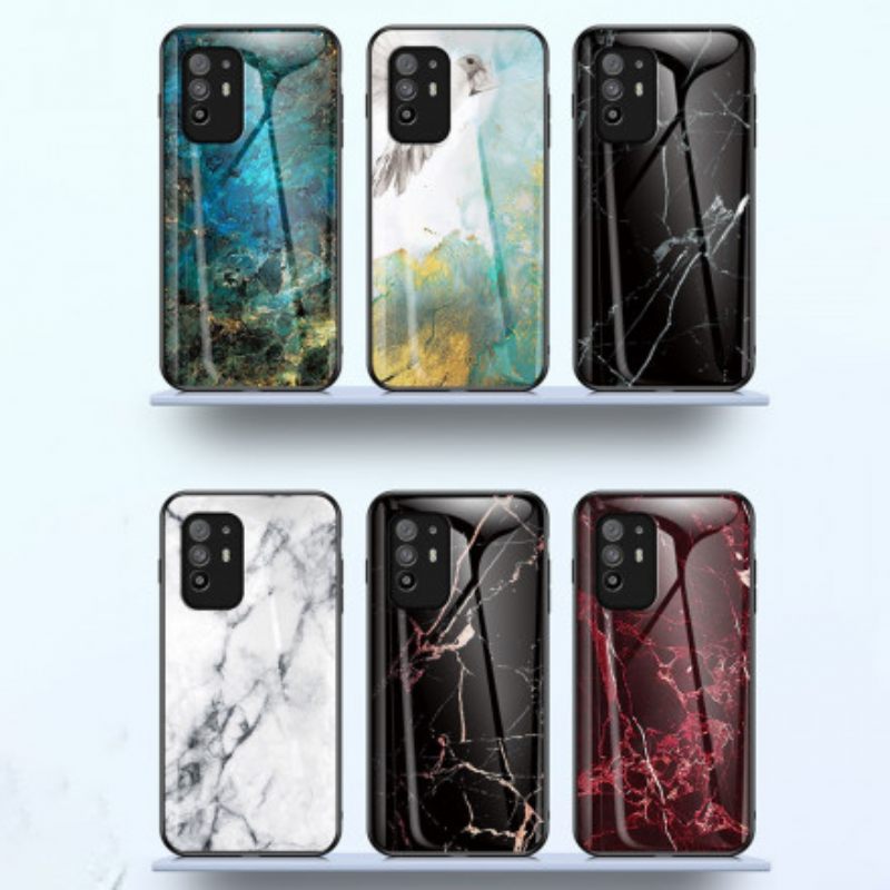 Kuori Oppo A94 5G Tempered Glass Marble Colors