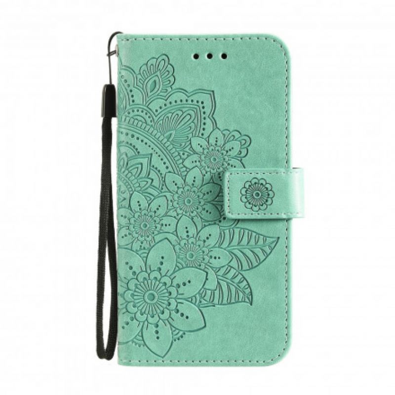 Nahkakotelo Oppo A94 5G Blooming Mandala