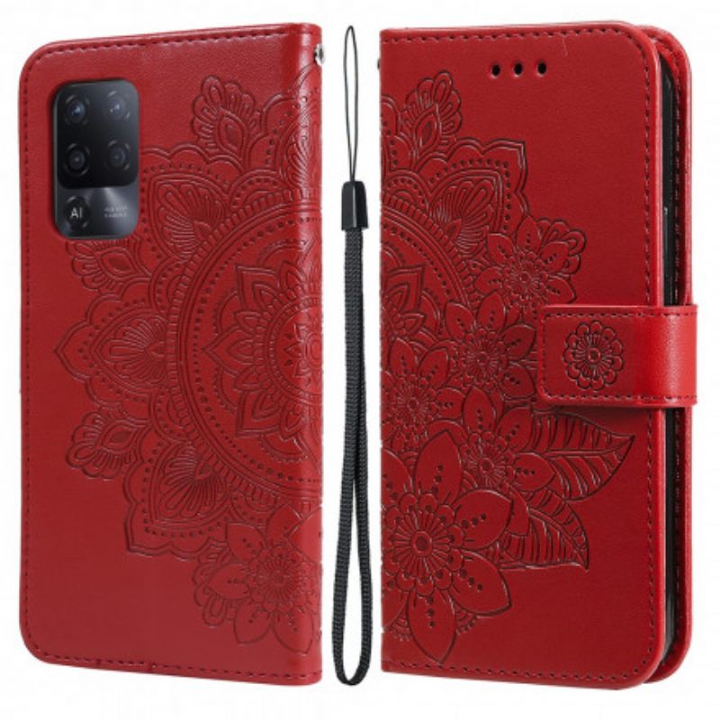 Nahkakotelo Oppo A94 5G Blooming Mandala