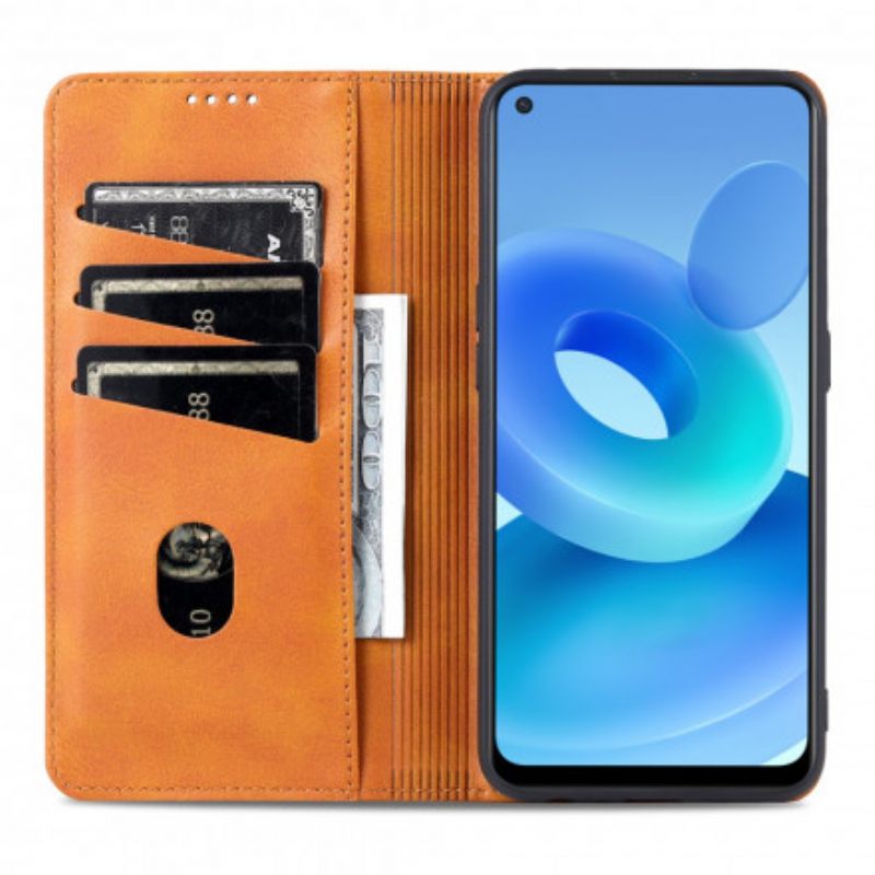 Puhelinkuoret Oppo A94 5G Kotelot Flip Style Leather Azns