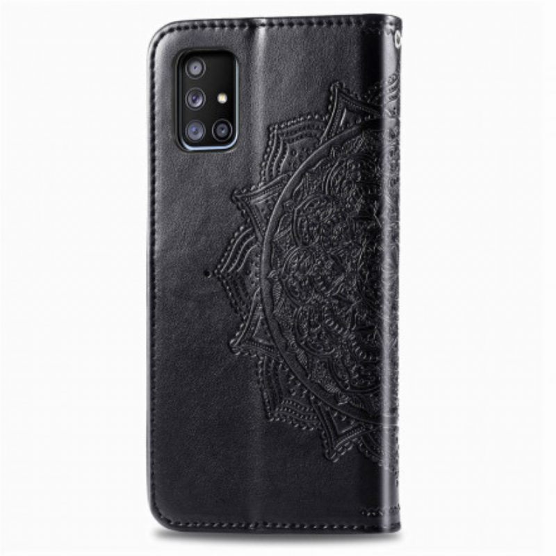 Nahkakotelo Samsung Galaxy A71 5G Mandala Keskiaika