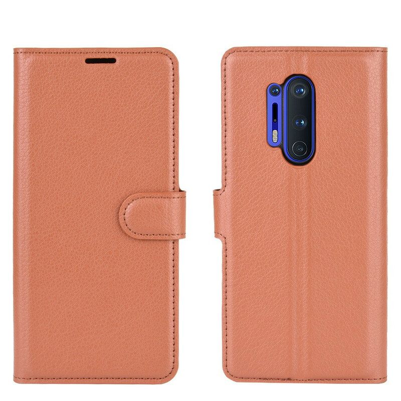 Kotelot OnePlus 8 Pro Style Premium Litchi Leather