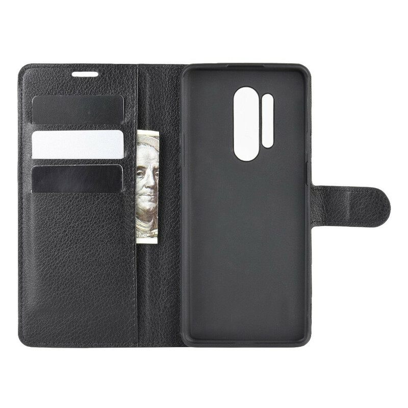 Kotelot OnePlus 8 Pro Style Premium Litchi Leather