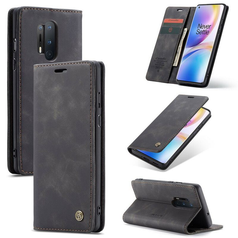 Puhelinkuoret OnePlus 8 Pro Kotelot Flip Caseme Keinonahka